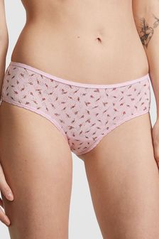 Victoria's Secret PINK Pink Bubble Ditsy Floral Pointelle Cotton Cheeky Knickers (Q57414) | €10.50