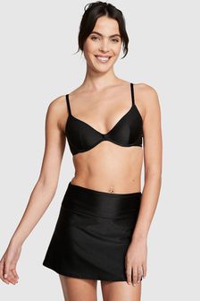 Victoria's Secret PINK Pure Black Foldover Mini Skirt (Q57433) | €30