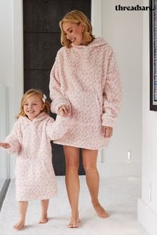 Threadbare Pink Cosy Oversized Blanket Hoodie (Q59674) | LEI 179
