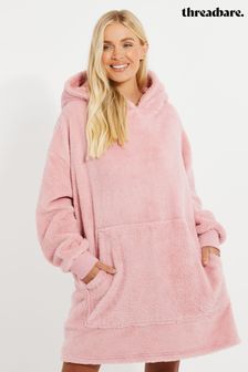 Threadbare Pink Cosy Oversized Blanket Hoodie (Q59677) | HK$329