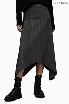 AllSaints Grey Gia Sparkle Skirt (Q59699) | kr1,026