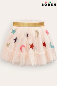 Boden Pink Tulle Appliqué Skirt (Q59809) | Kč1,465 - Kč1,665