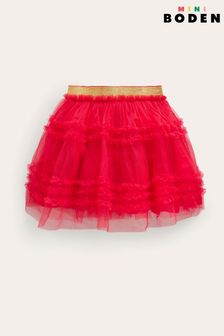 Boden Red Tulle Party Skirt (Q59822) | Kč1,150 - Kč1,350