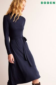 Modra - srednje dolga obleka iz džersija Boden Alberta (Q59833) | €63