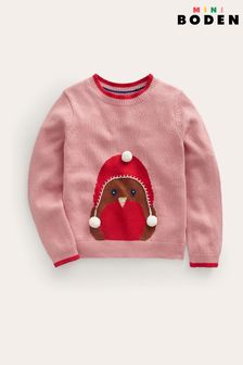 Boden Pink Novelty Christmas Jumper (Q59836) | €21.50 - €26
