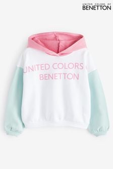 Benetton Girls Pink Sweater Hoodie (Q59925) | €33