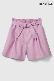 Benetton Girls Pink Linen Blend Shorts (Q59930) | 1,602 UAH