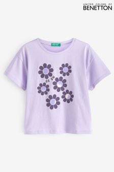 Violett - Benetton Mädchen T-Shirt (Q59936) | 28 €