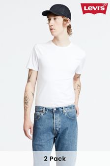 Levi's® White Slim Crewneck T-Shirts 2 Packs (Q60313) | €50