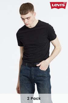 Черный - ® Набор из 2 футболок зауженного кроя с круглым вырезом Levi's (Q60344) | €46