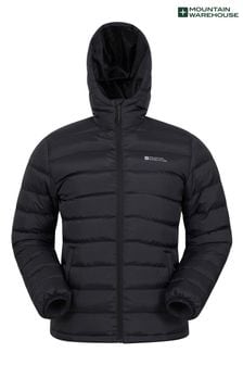 Mountain Warehouse Black Mens Seasons Padded Thermal Jacket (Q60385) | kr831
