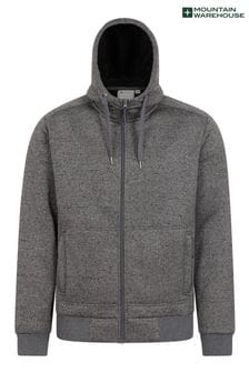 Schwarz - Mountain Warehouse Herren Nevis Kapuzensweatshirt mit Fleece-Futter (Q60388) | 100 €