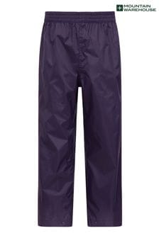 Mountain Warehouse Purple Kids Pakka Waterproof Over Trousers (Q60389) | kr420