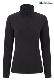 Mountain Warehouse Black Womens Camber Half Zip Fleece (Q60413) | kr376
