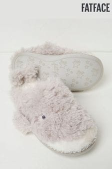 FatFace Wynn Light Grey Wynn Whale Slippers (Q60546) | $48