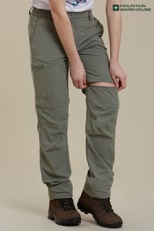 Mountain Warehouse Grey Hiker Stretch Womens Zip-Off Convertible Walking Trousers (Q60629) | $132