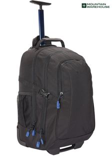 Mountain Warehouse Black Voyager 35L Wheelie Rucksack Bag (Q60663) | OMR29