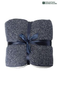 Mountain Warehouse Blue Double Fleece Melange Blanket (Q60684) | kr550