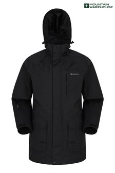 Mountain Warehouse Black Mens Glacier II Extreme Waterproof Long Jacket (Q60747) | €127