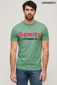 Superdry Green Core Logo Classic Washed T-Shirt (Q60748) | SGD 58