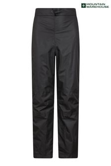 Mountain Warehouse Black Mens Spray Waterproof Trousers With Short Length (Q60751) | SGD 54