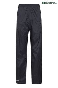 Mountain Warehouse Black Mens Pakka Waterproof Overtrousers (Q60763) | $41