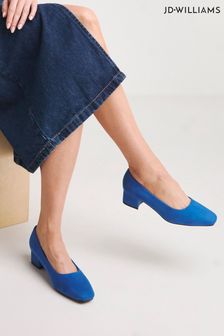 Jd Williams Blue Court Shoes In Wide Fit (Q61199) | €32