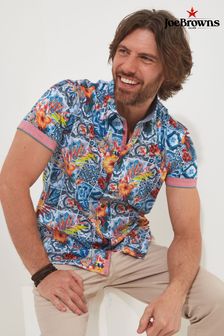 Joe Browns Floral Tile Print Short Sleeve Shirt