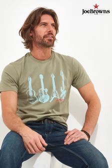 Joe Browns Tonal Guitar Graphic Short Sleeve Crew Neck T-shirt (Q61326) | kr490