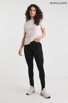 JD Williams Supersoft Skinny-Jeans mit hoher Taille, Schwarz (Q61395) | 46 €