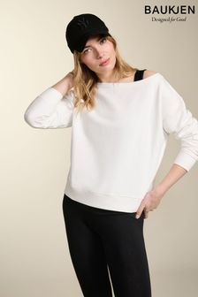 Baukjen Sierra Organic White Sweatshirt (Q61407) | SGD 192