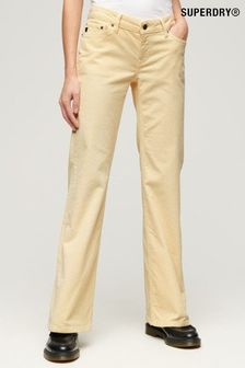 Superdry Cream Low Rise Cord Flare Jeans (Q62111) | kr895