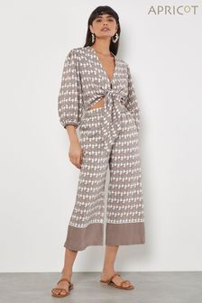 灰色 - Apricot幾何面料邊裙褲 (Q62345) | NT$1,630
