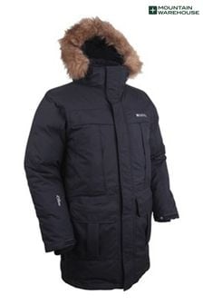 Mountain Warehouse Grey Mens Antarctic Extreme Waterproof Down Jacket (Q62376) | kr3,115