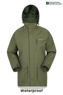 Mountain Warehouse Green Glacier II Mens Extreme Waterproof Long Jacket (Q62385) | kr1,246