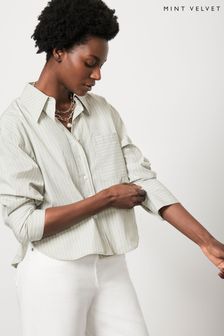 Mint Velvet Striped Cotton Shirt (Q62518) | 112 €
