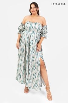 Modra - Lovedrobe Split Leg Bardot Midaxi Dress (Q62597) | €91