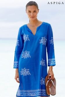 Aspiga Blue Guadalupe Short Tunic (Q62799) | $137