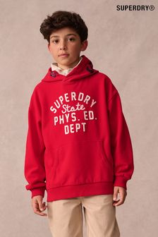 Girls Hoodies Superdry Red Oversized Next Oman