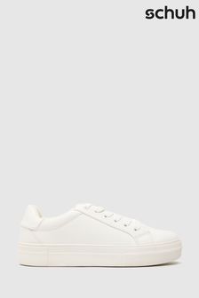 Schuh Madison Platform White Shoes (Q63205) | SGD 62