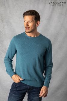 Lakeland Clothing Blauer Rundhals-Pullover aus Baumwolle (Q63385) | 78 €