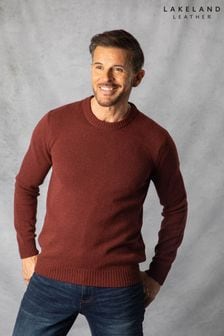 Lakeland Clothing Roter Pullover mit Rundhalsausschnitt aus britischer Lammwolle (Q63394) | 125 €