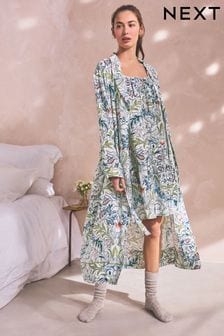 Navy Morris & Co. Floral Robe (Q63451) | HK$442