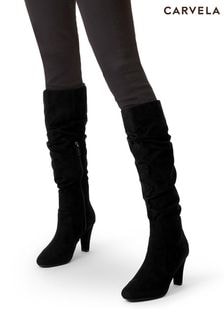 Carvela Comfort Tampa Knee High Black Boots (Q63490) | $231