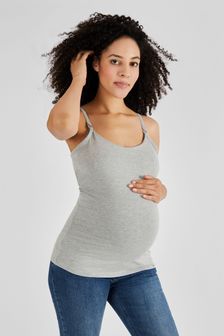 JoJo Maman Bébé Grey Maternity & Nursing Vest (Q63579) | SGD 37