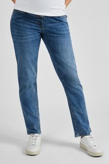 Blau, mittlere Waschung - Jojo Maman Bébé Umstandsmode Straight Leg-Jeans (Q63600) | 67 €