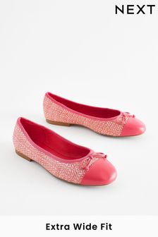 Pink Extra Wide Fit Forever Comfort® Ballerinas Shoes (Q63622) | OMR10