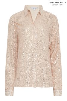 Long Tall Sally Gold Sequin Shirt (Q63762) | €24