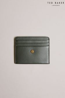 Ted Baker Green Hace Trunk Lock Leather Card Holder (Q63833) | $88