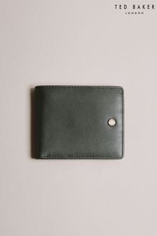 Ted Baker Hackin Trunk Lock Leather Bifold Green Wallet (Q63837) | €31
